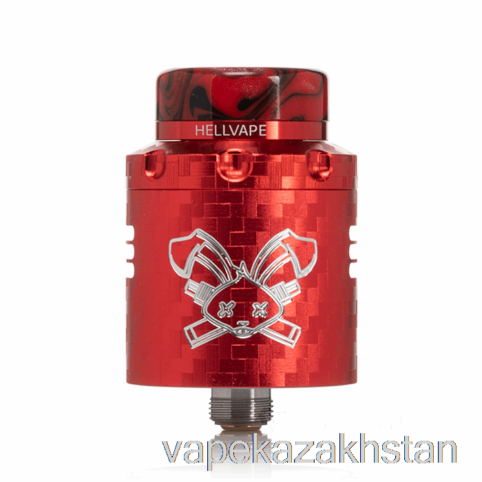 Vape Smoke Hellvape DEAD RABBIT V3 24mm RDA Red Carbon Fiber